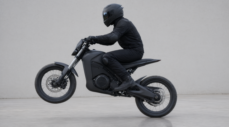 electric pit bike wheelie