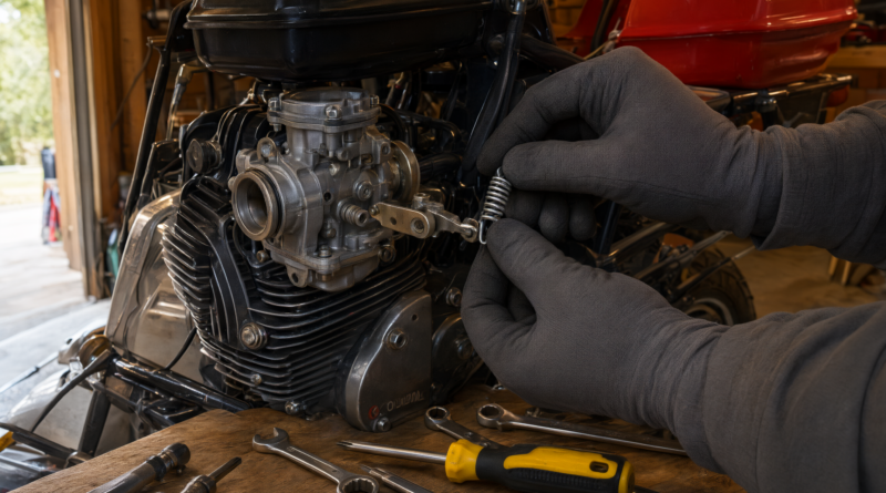 coleman 200 throttle spring fix