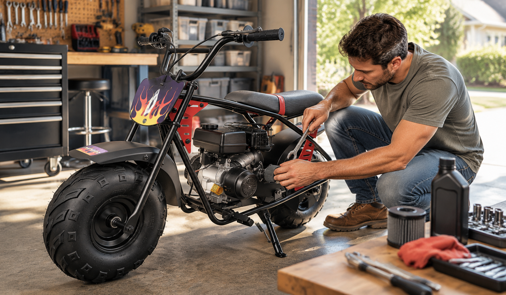 98cc Mini Bike Engine Care: Oil, Air Filter, and Maintenance